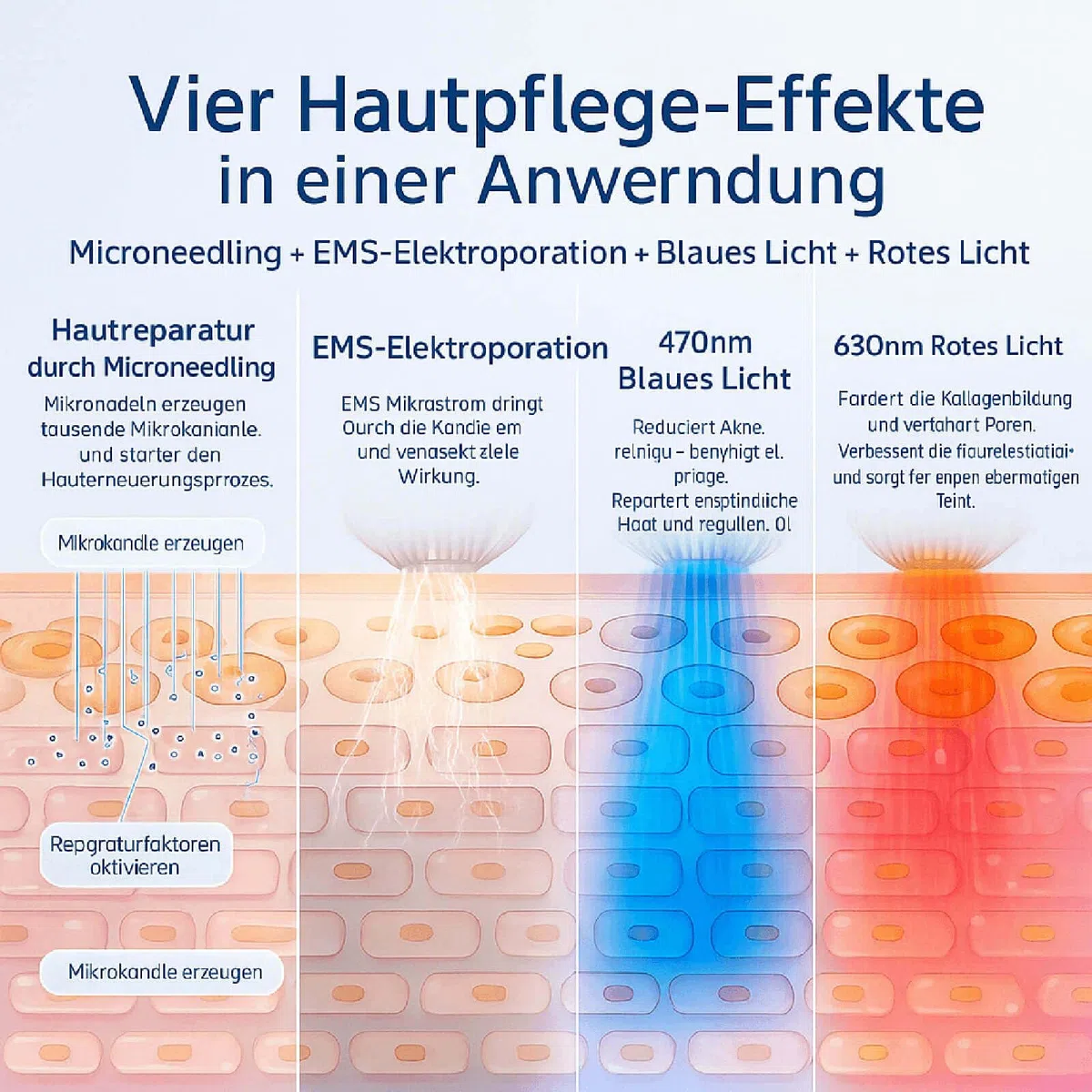 Bio Pen Q2 Beauty Pen Set mit 12 Ersatzkartuschen (5x14 Pin & 7x25 Pin), kabellos, LED Display, 5 Stufen, wiederaufladbar, kosmetisches Hautpflegegeraet fuer Gesicht Hals Koerper Zuhause Studio