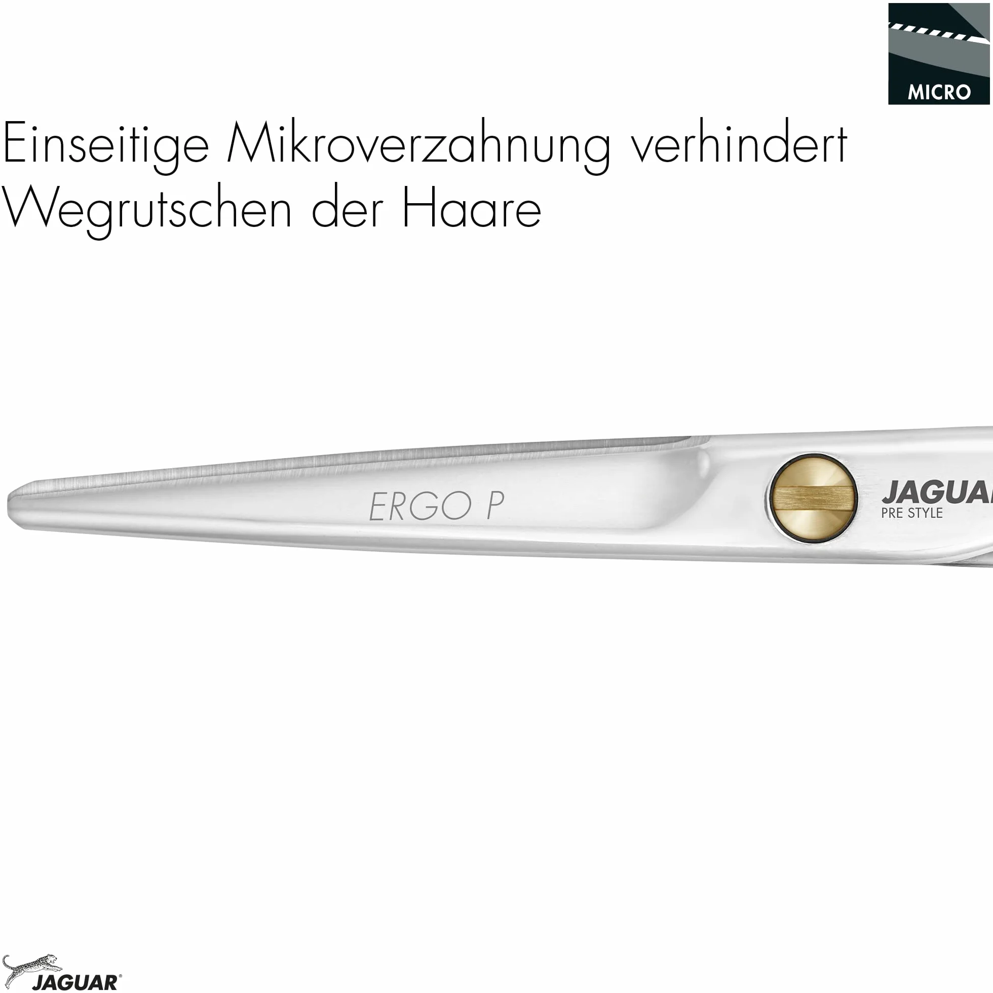 JAGUAR Haarschere PRE STYLE ERGO P 5.0" | Friseurschere im Classic-Design | poliert | Made in Germany