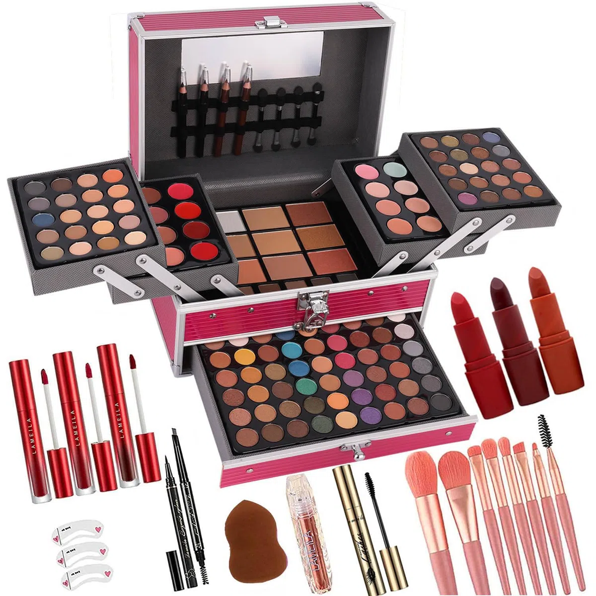 UNIFULL - 132 Farben All-in-One-Make-up-Set für Frauen, professionelles Make-up-Set, Make-up-Geschenkset für Frauen u
