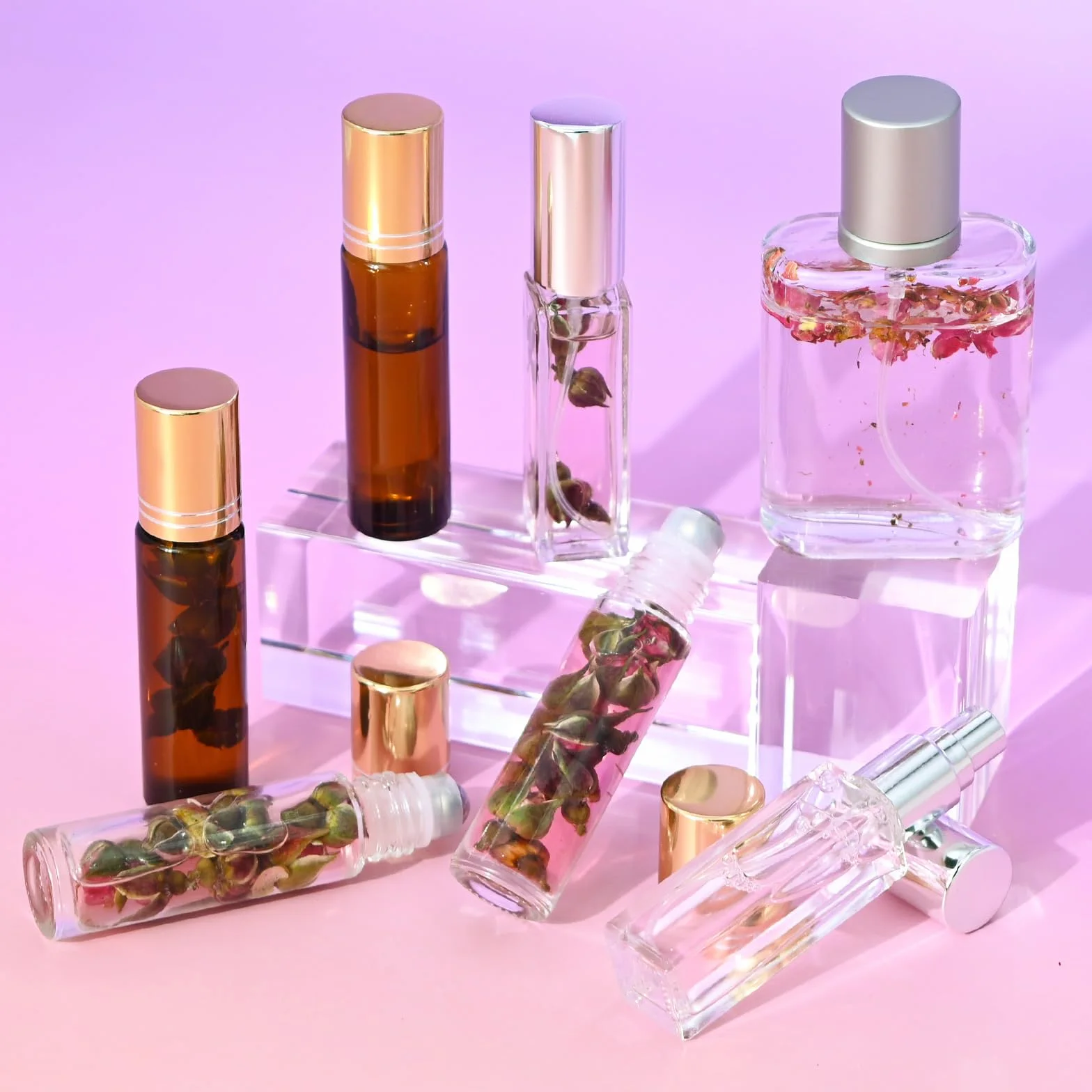 Vezerd Parfüm Selber Machen Set, Perfume Oil Making Kit, DIY mit Ätherisches Öl, Mini Düfte Geschenk für Frauen