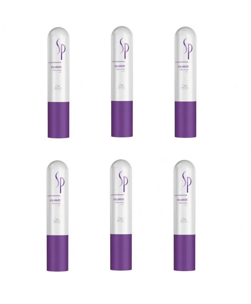 Wella SP Volumize Emulsion 6 x 50 ml für feines Haar System Professional Care Haar-Kur