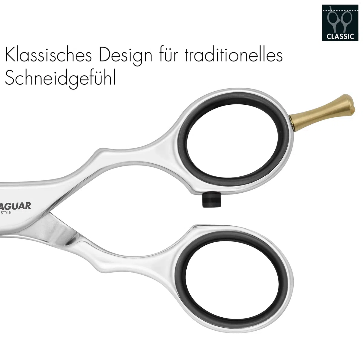 JAGUAR Modellierschere PRE STYLE ERGO P 28 5.5" | Texturierschere mit 28 Effilierzähnen im Classic-Design | poliert | Made in Germany
