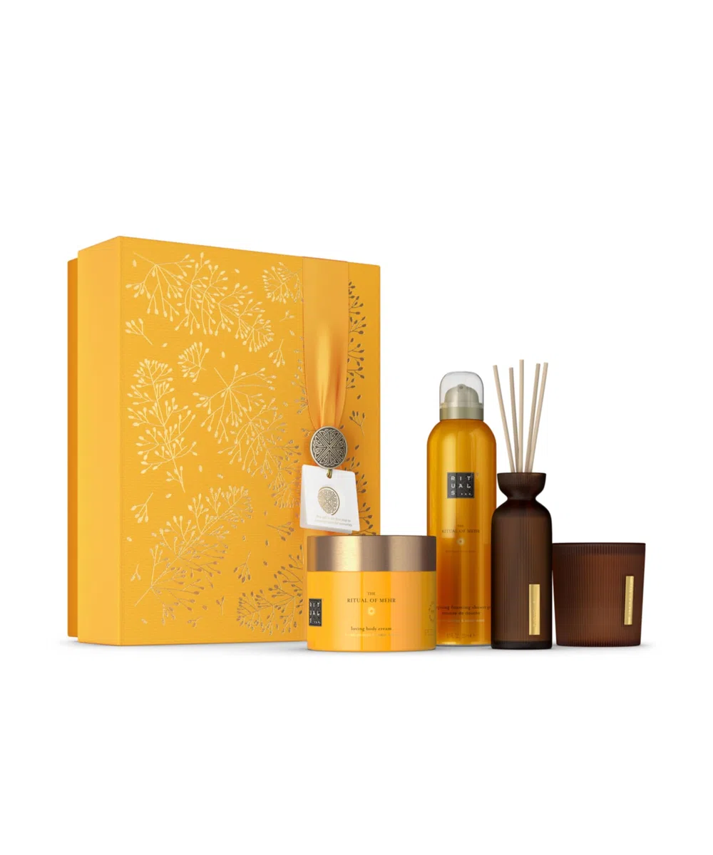 RITUALS Geschenkset The Ritual of Mehr Large – Geschenkbox Körperpflege Süßorange Zedernholz Stimulierender Duft