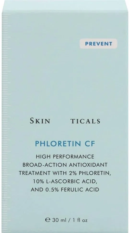 Skinticals Phloretin CF Serum 30ml Vitamin C Antioxidant Serum Gesicht Anti Aging Hautpflege mit Ferulasäure Phloretin für strahlende glatte Haut Frauen Männer Pflege