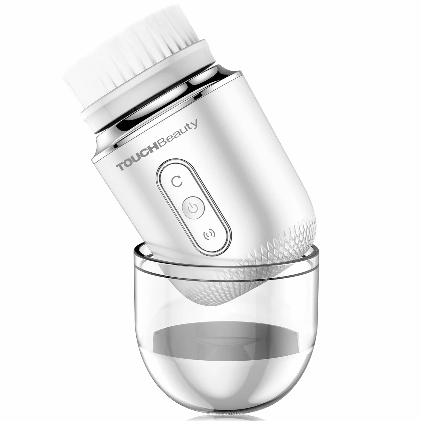 TOUCHBeauty Weihnachtsgeschenke Wasserdichte Elektrische Gesichtsbürste Gesicht mit 2 Bürstenkopf,6 Stufigen Rotations für Haut Tiefenreinigung Sanfte Exfoliation,Aufladbar AG-1760