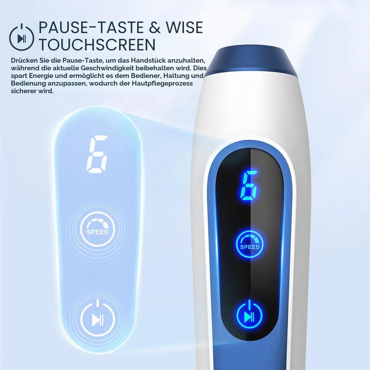 Dr. pen A11 Professioneller Microneedling Pen – Kabellos mit Touchscreen & Pause-Funktion, 0–2,5 mm verstellbar, 3-Fach-Patronenverschluss, Original Dr.pen