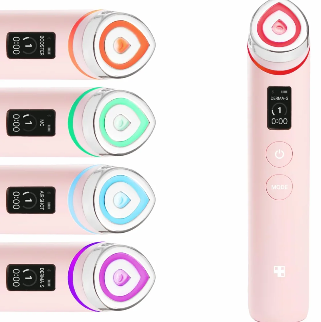 Medicube Age-R Booster Pro Pink 6-in-1 Real Glass Annealing Device LED Skin Care for Glass Skin, Absorption, Shine, Elasticity, Pore Care