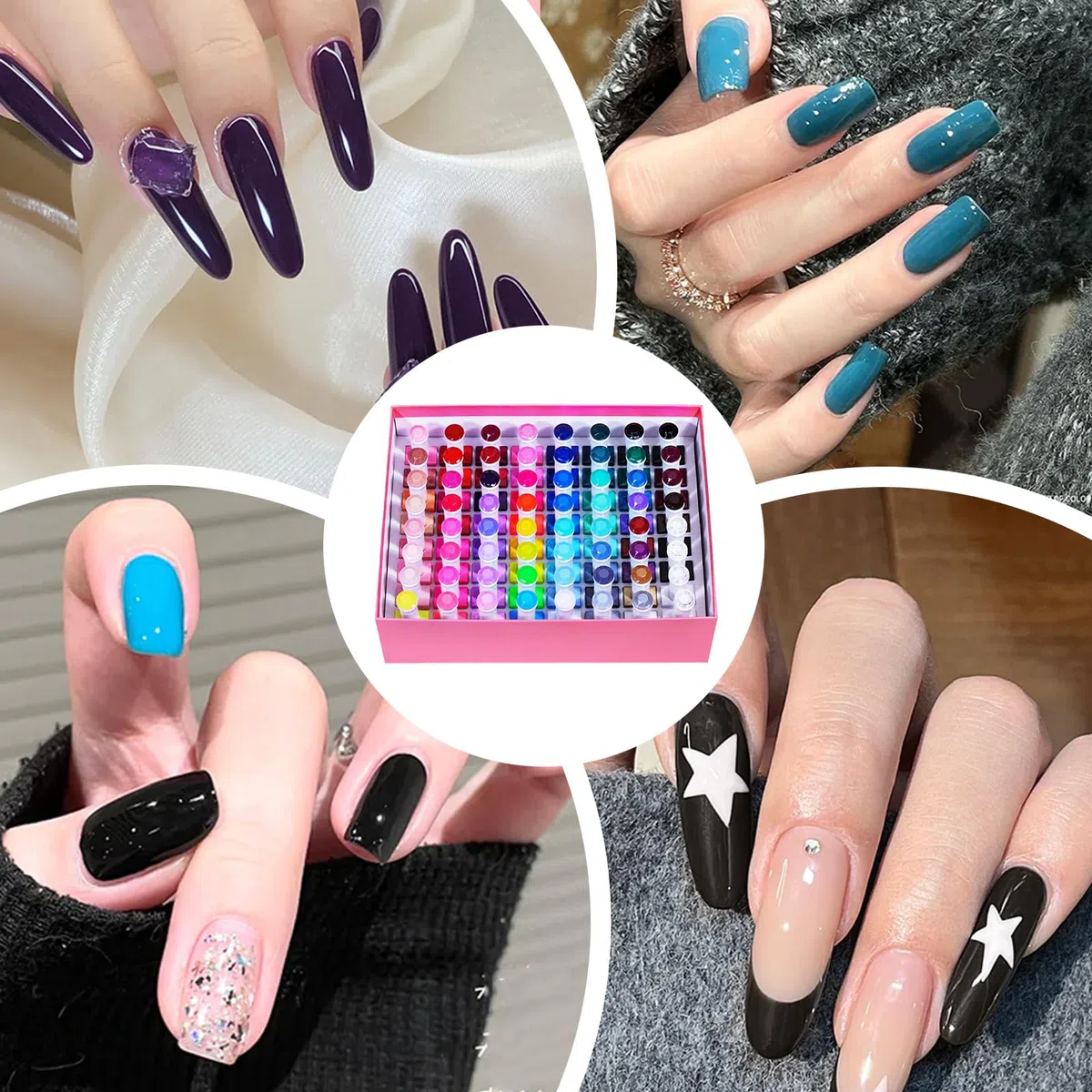 Gel Nagellack Set 60 Farben Schnelltrocknend Langanhaltend Handpflege | Gel Lack Farben Für Täglich Zuhause Reise Maniküre Spa Pflege Hochzeit Party Feiertag Festival Sommer