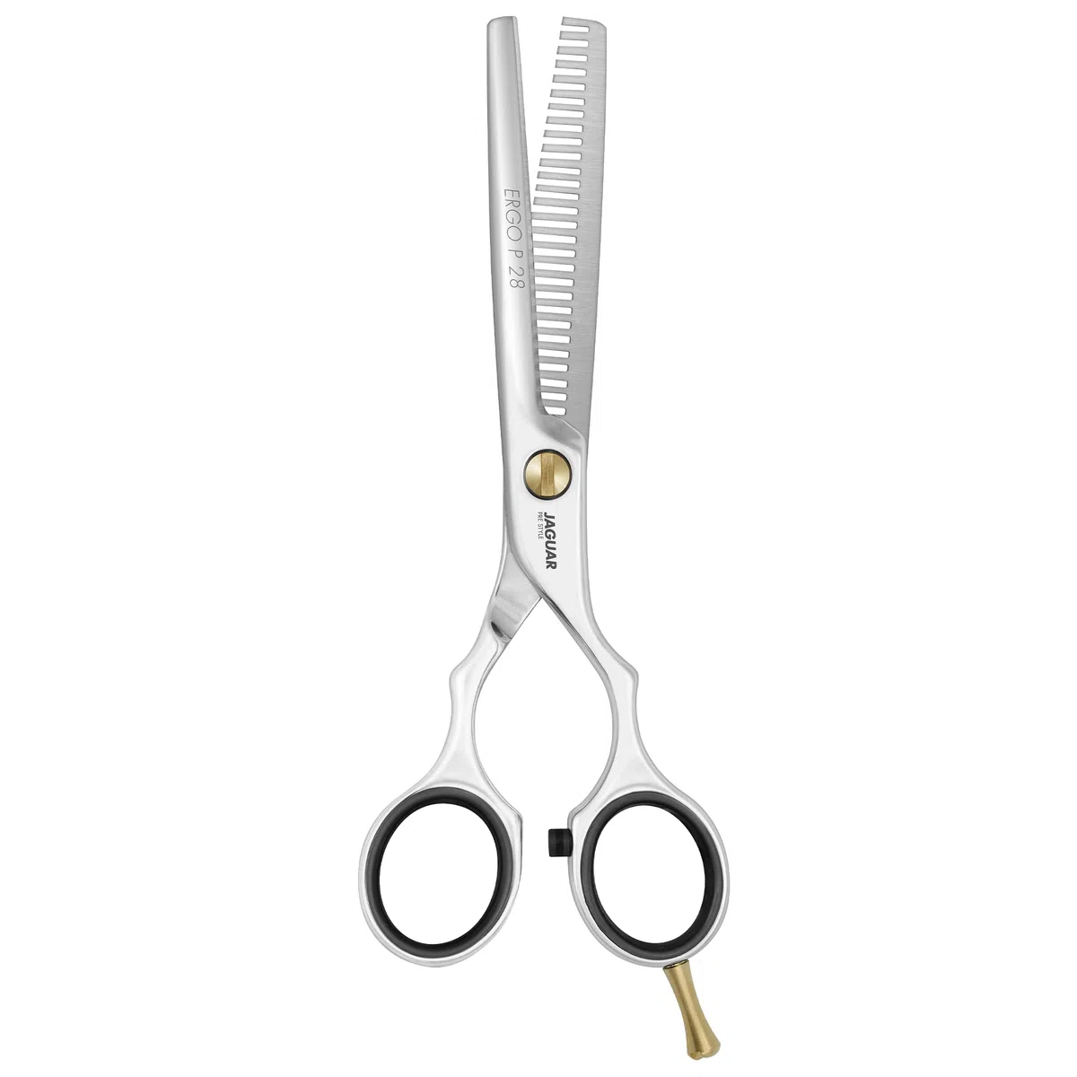 JAGUAR Modellierschere PRE STYLE ERGO P 28 5.5" | Texturierschere mit 28 Effilierzähnen im Classic-Design | poliert | Made in Germany