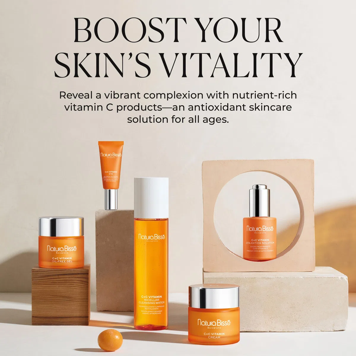 Natura Bissé C+C Vitamin 20% Antiox Solution | Straffendes Gesichtsserum mit Vitamin C, Alpha-Arbutin, Carnosin und Kurkuma- und Kieferextrakt | 30 ml